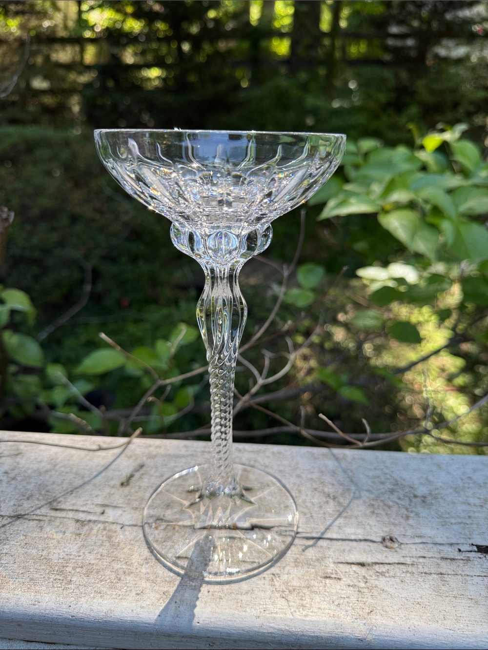 Crystal Footed Champagne Glass or dessert coupe